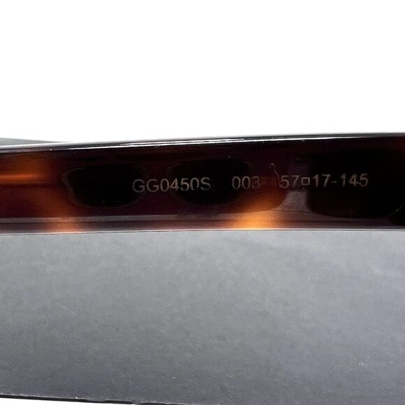 Gucci GG0450S 003 Tortoise Brown Sunglasses Frame 57-17 145 Made Italy main image 10